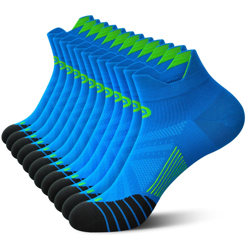 PAPLUS No Show Compression Socks for Men and Women, Low Cut Running Ankle Socks with Arch Support for Plantar Fasciitis, Cyling, Athletic, Flight, Travel, Nurses - Image 1